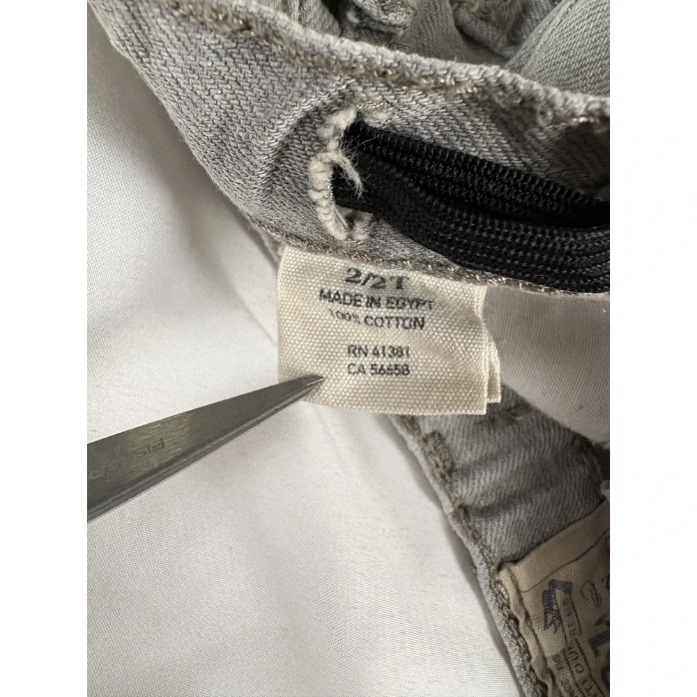 Polo Ralph Lauren Boys 2T Slim Straight Gray Denim Jeans